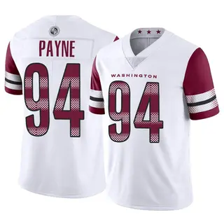 Daron Payne Washington Commanders Game-Used #94 White Jersey vs